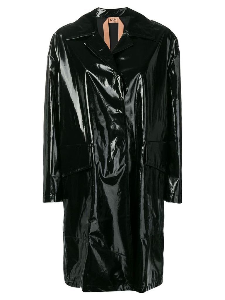 Nº21 vinyl coat - Black