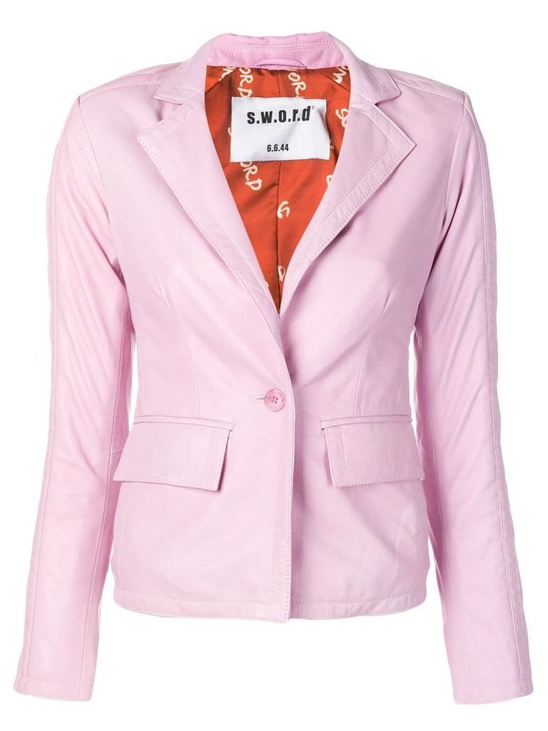 S.W.O.R.D 6.6.44 fitted blazer - PINK