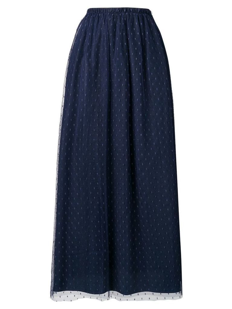 Red Valentino point d'esprit tulle skirt - Blue