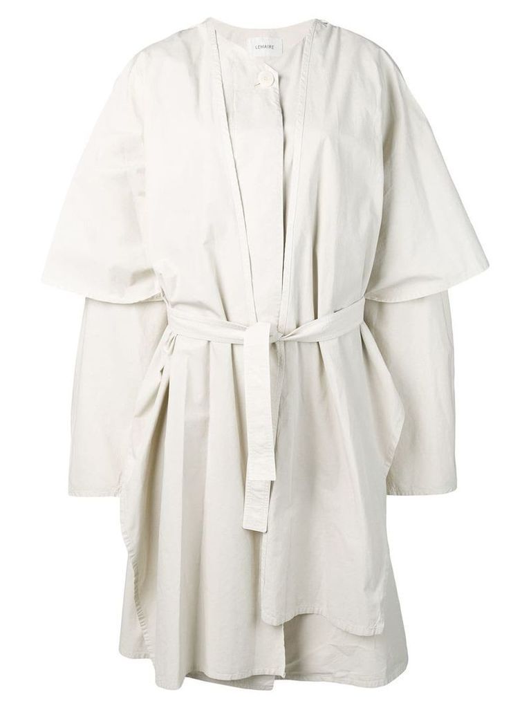 Lemaire oversized layered trench coat - White