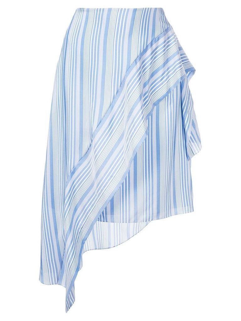 Nina Ricci striped asymmetric skirt - Blue
