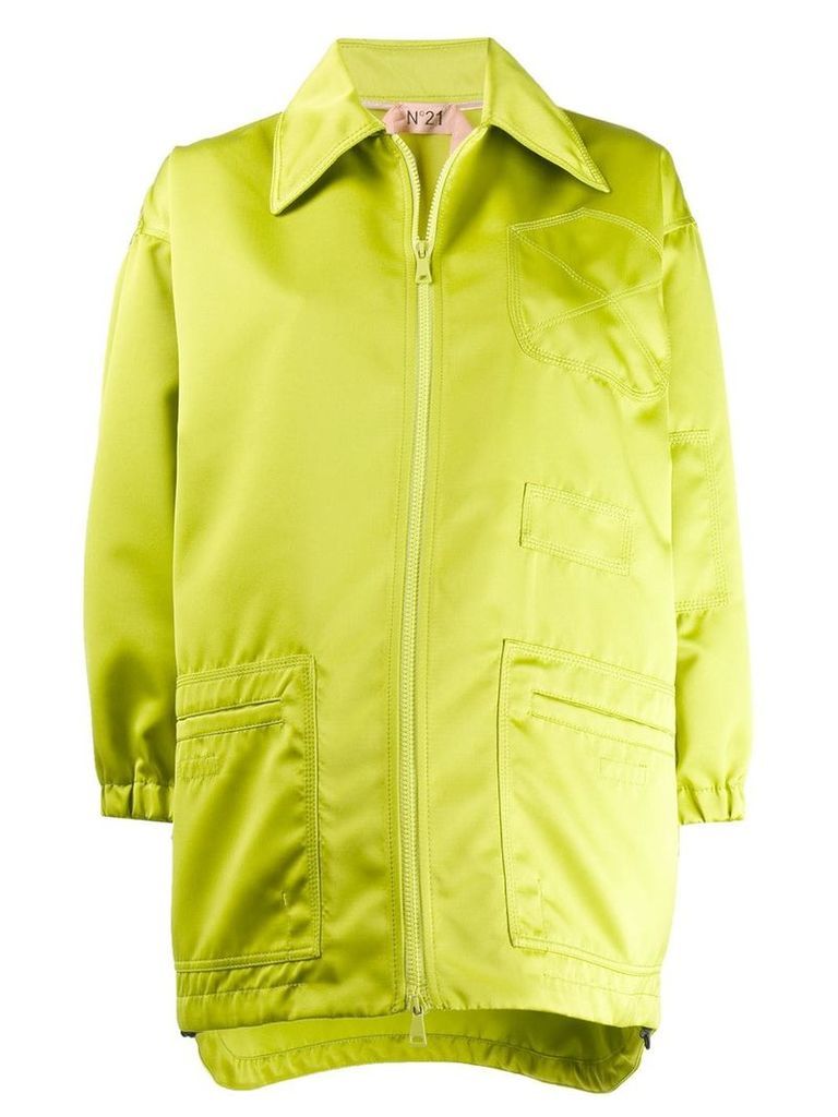 Nº21 oversized zipped jacket - Green