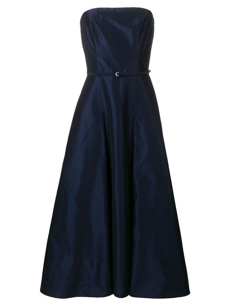 Aspesi strapless flared dress - Blue