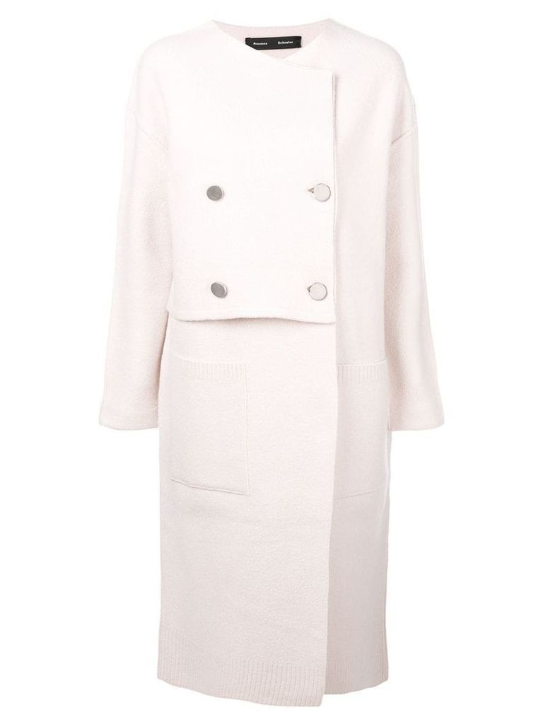 Proenza Schouler oversized buttoned-up coat - PINK
