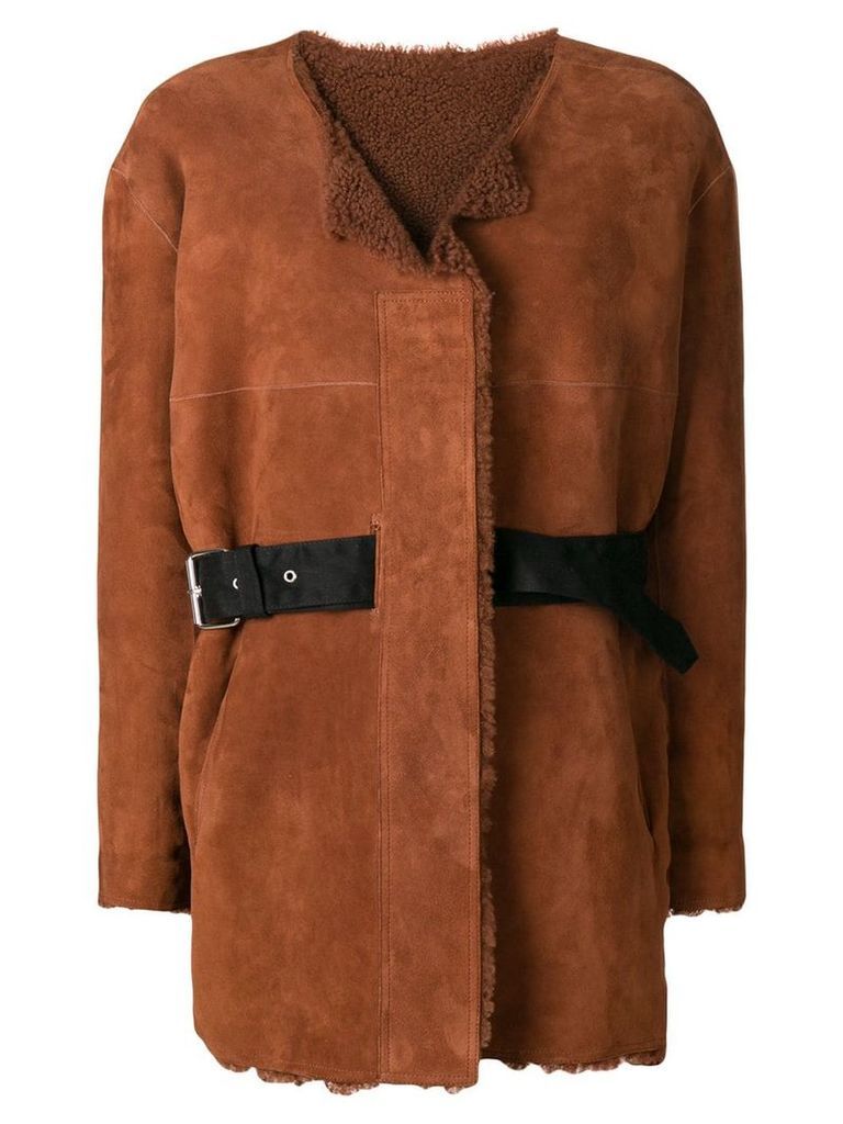 Isabel Marant Alison reversible coat - Brown
