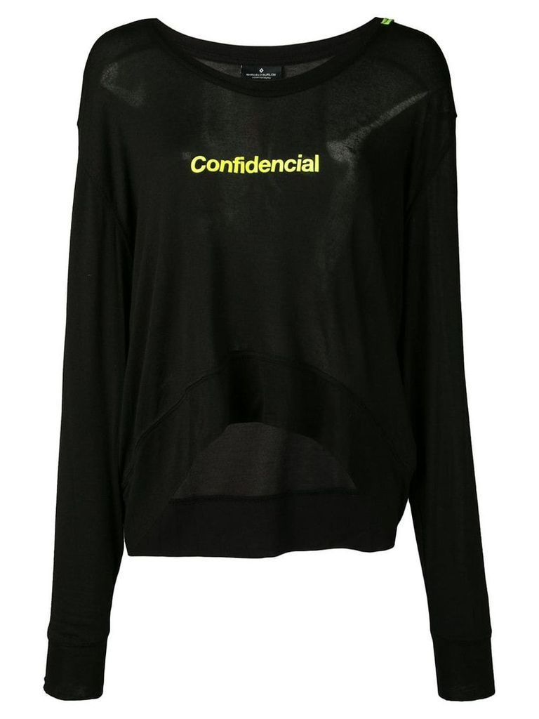 Marcelo Burlon County Of Milan Confidential T-shirt - Black
