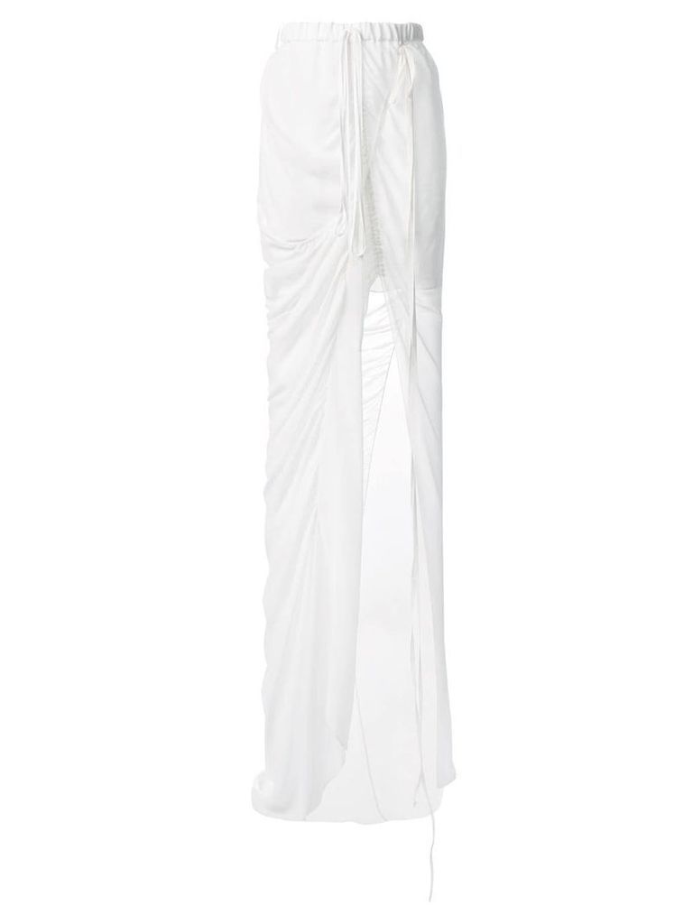 Vera Wang draped skirt - White