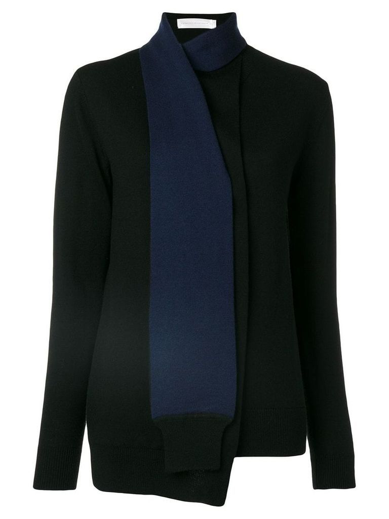 Victoria Victoria Beckham scarf wrap jumper - Black