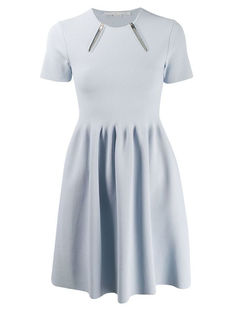 Stella McCartney zip detail dress - Blue