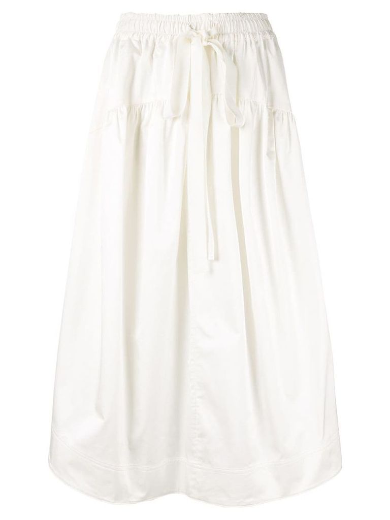 Lee Mathews Anya Circle Hem Skirt - White
