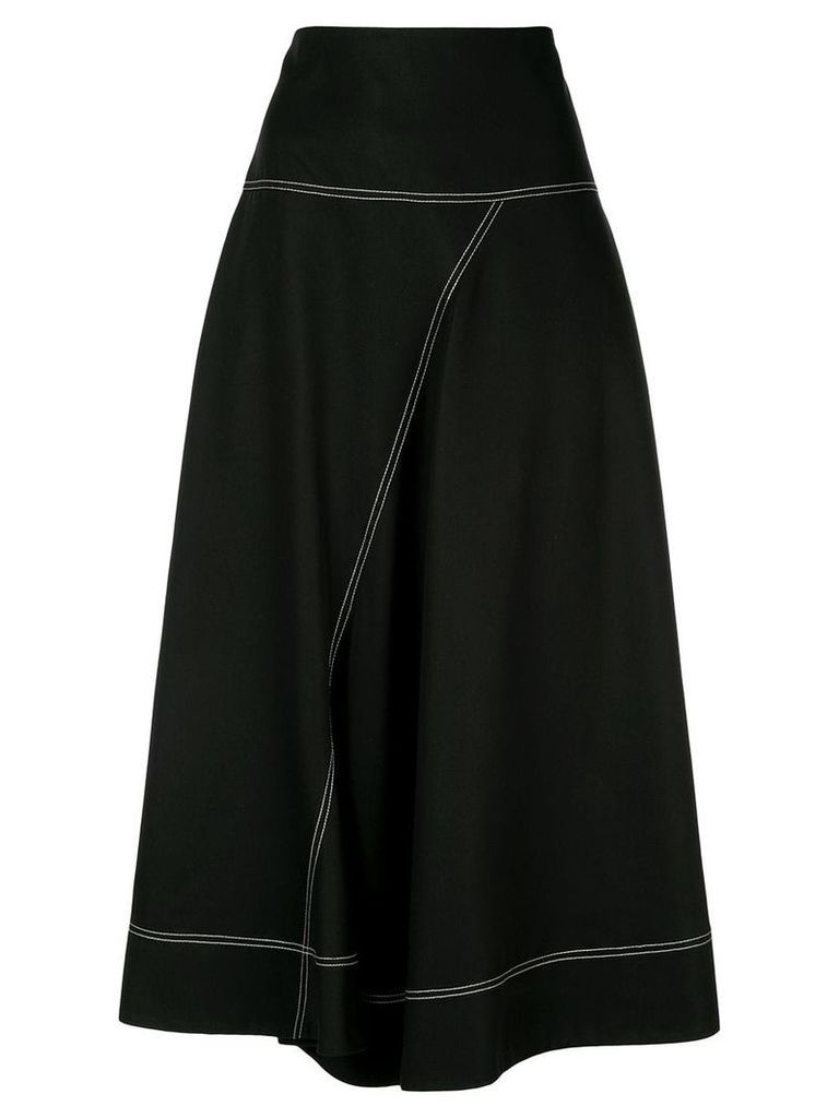 Lee Mathews Jackie asymmetric skirt - Black