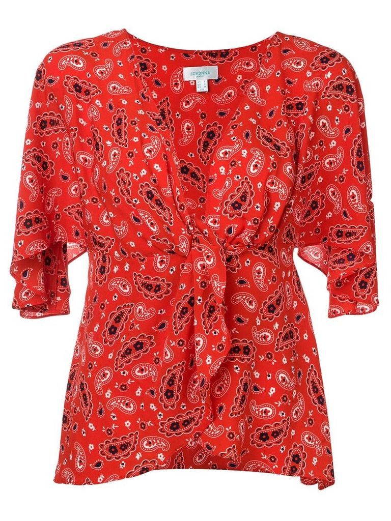 Jovonna paisley print blouse - Red