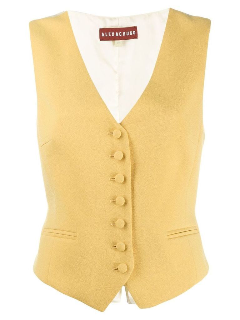 Alexa Chung classic waistcoat - Yellow