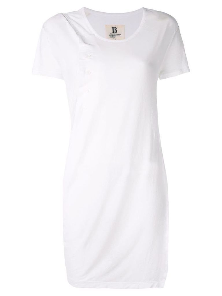 Yohji Yamamoto twisted drape T-shirt - White