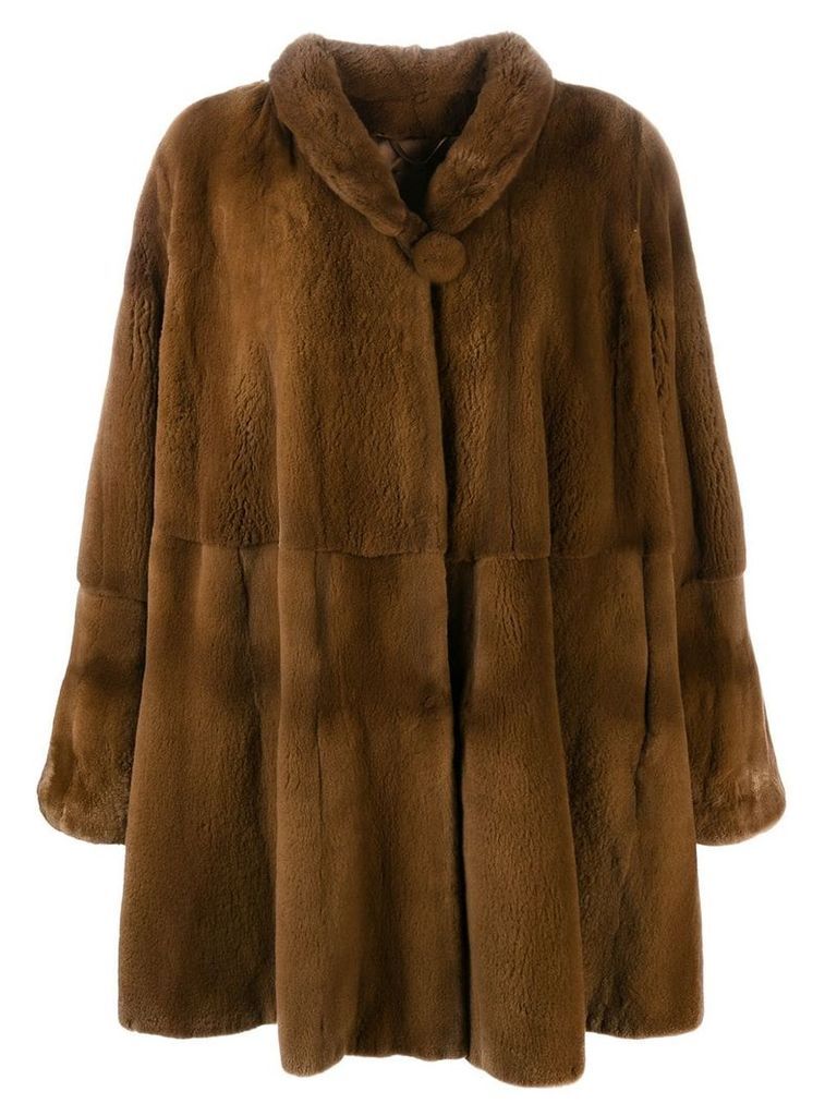 Liska Mantel fur coat - Brown