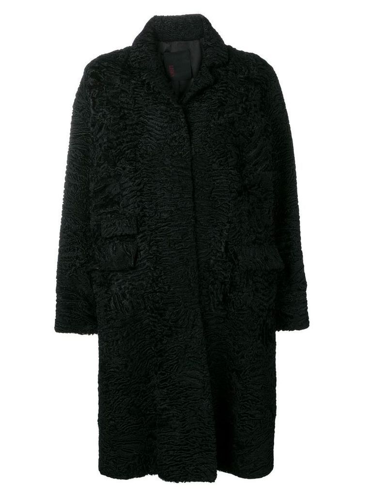 Liska single-breasted coat - Black