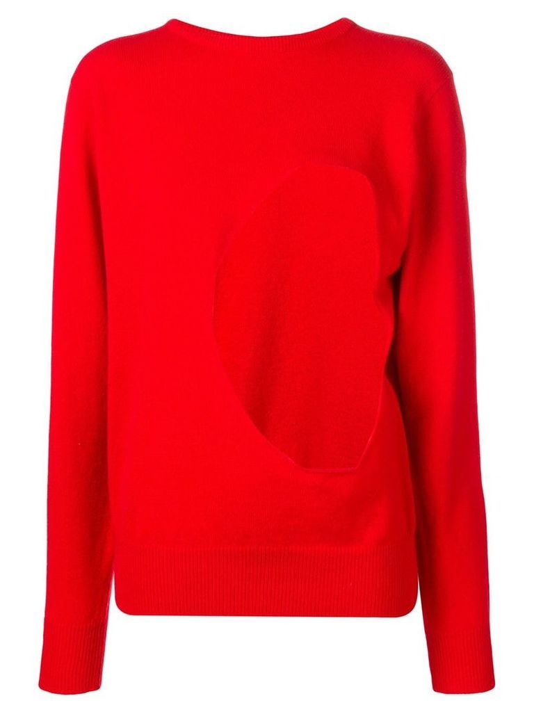 Aries cut out jumper - Red