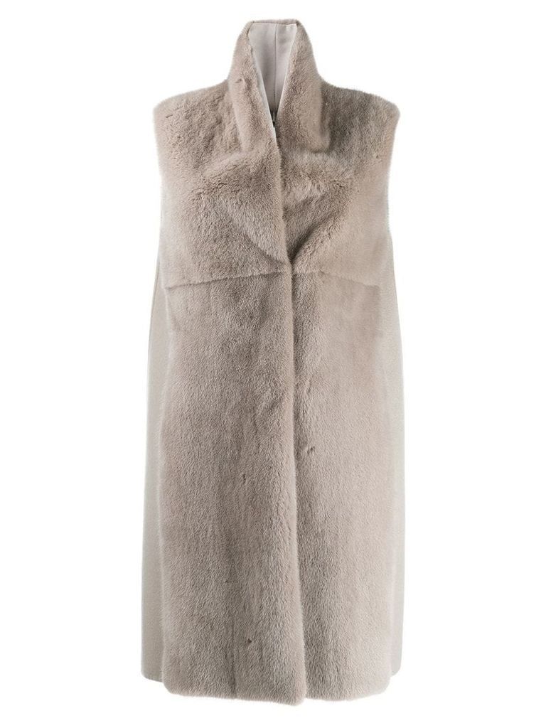 Manzoni 24 sleeveless coat - Grey