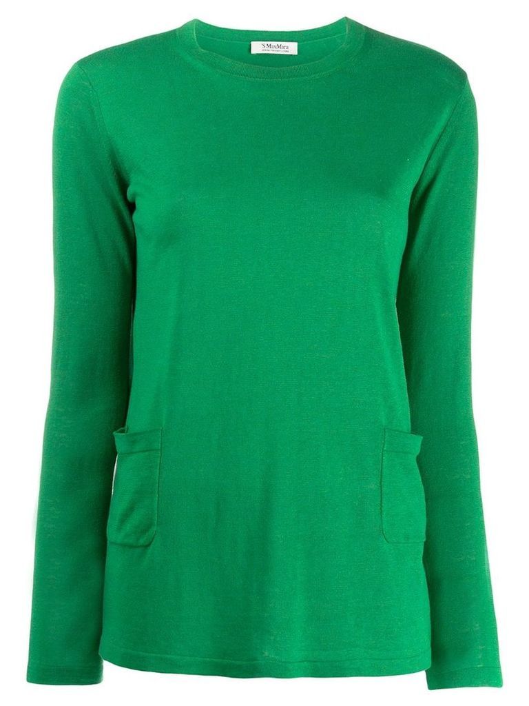 'S Max Mara classic pullover with pockets - Green