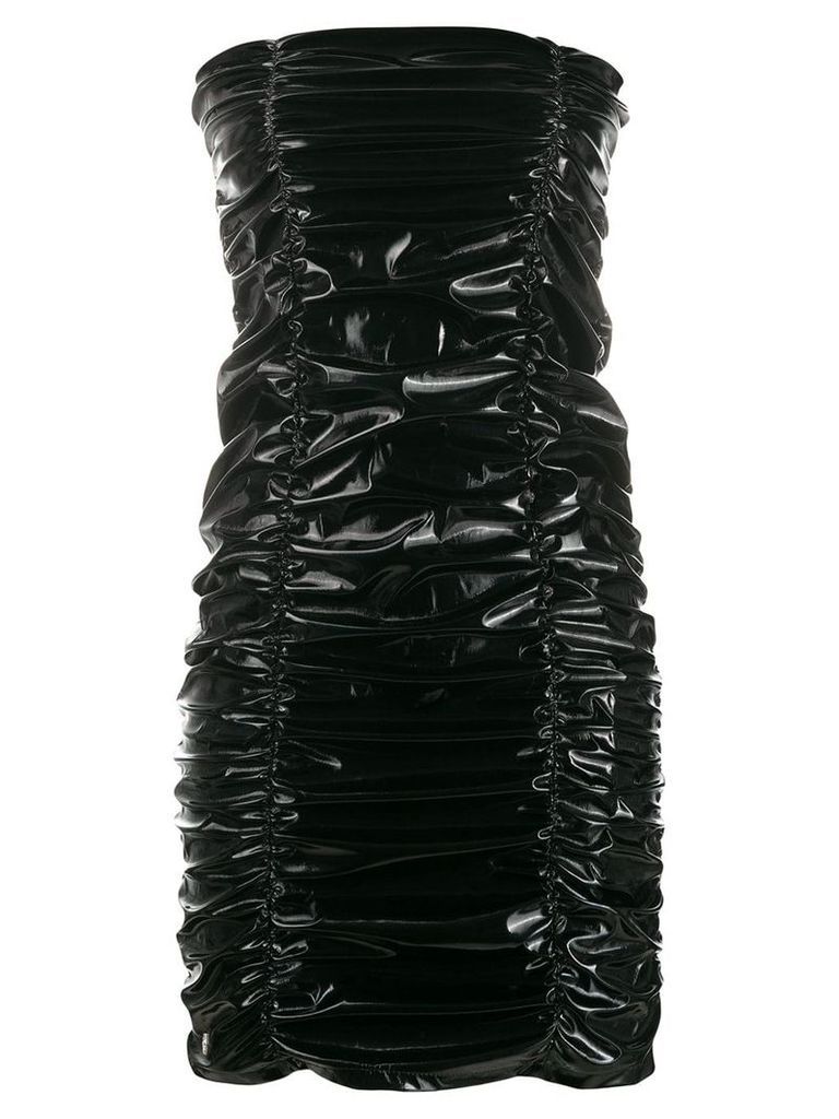 Philipp Plein ruched cocktail dress - Black