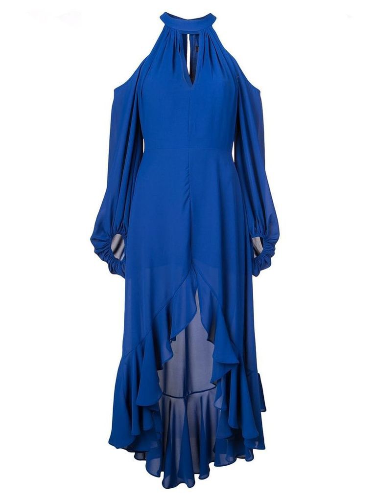 Nha Khanh cold-shoulder dress - Blue
