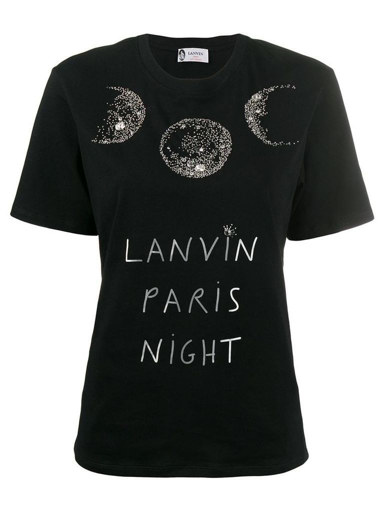 LANVIN Paris Night print T-shirt - Black