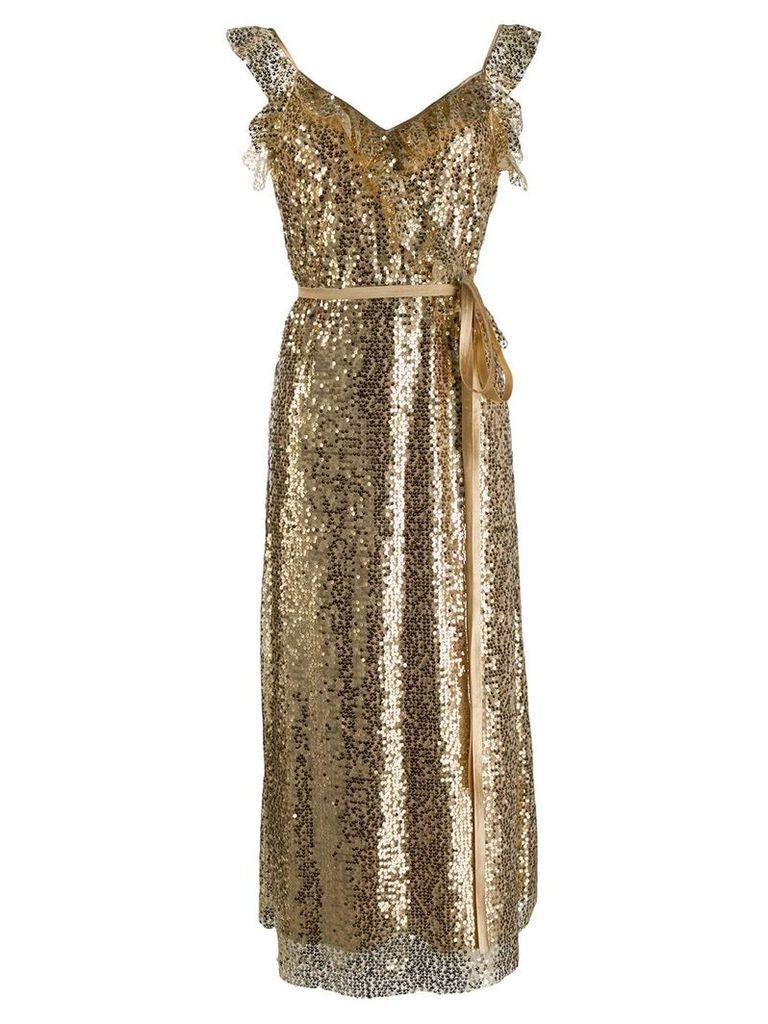 In The Mood For Love jasmine dress - Gold
