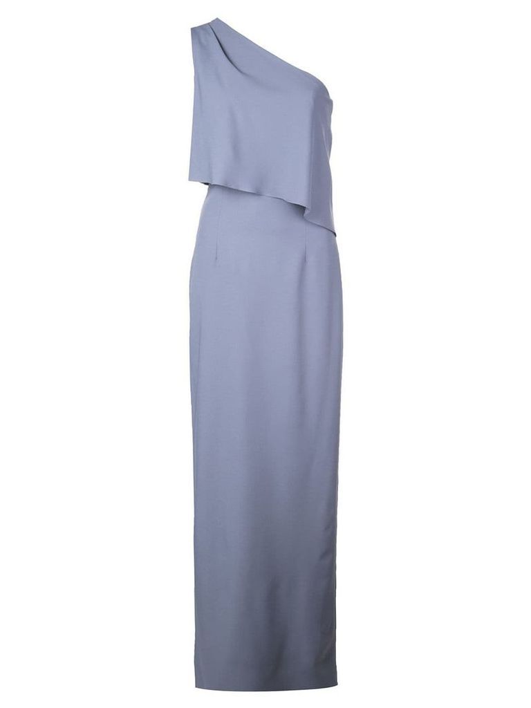 Amsale one shoulder long dress - Grey