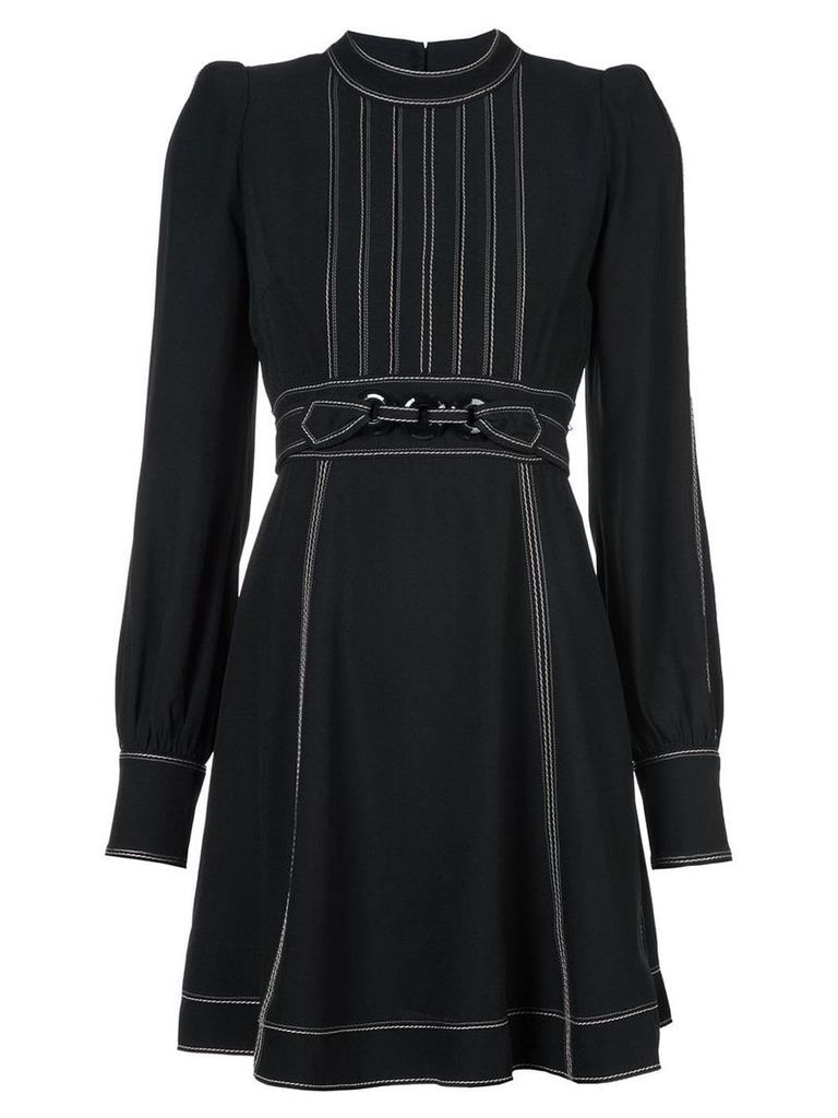 Marc Jacobs structured shoulder day dress - Black