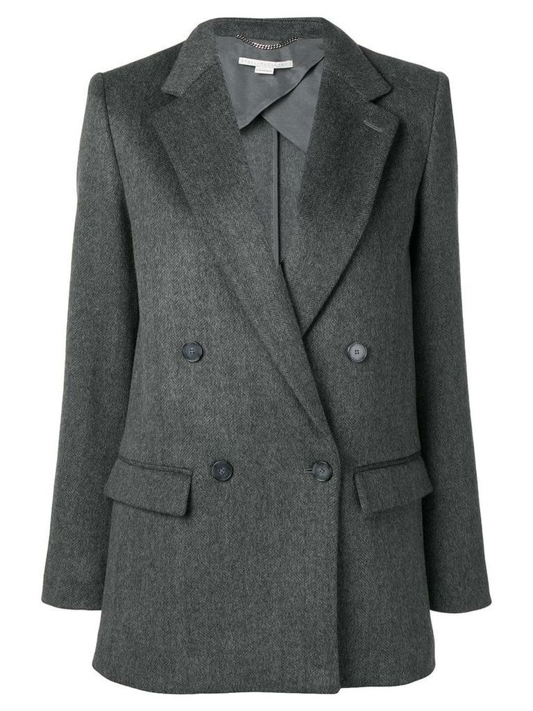 Stella McCartney notched lapel blazer jacket - Grey