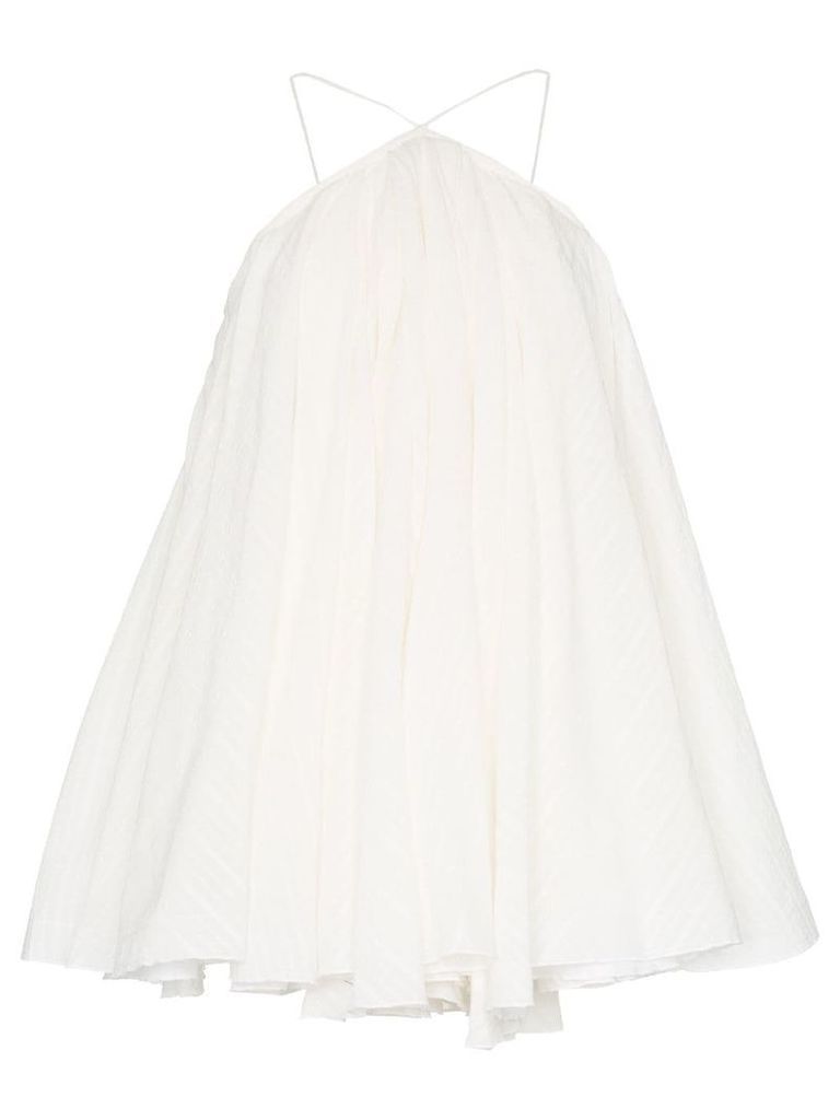 Jacquemus halterneck mini dress - White