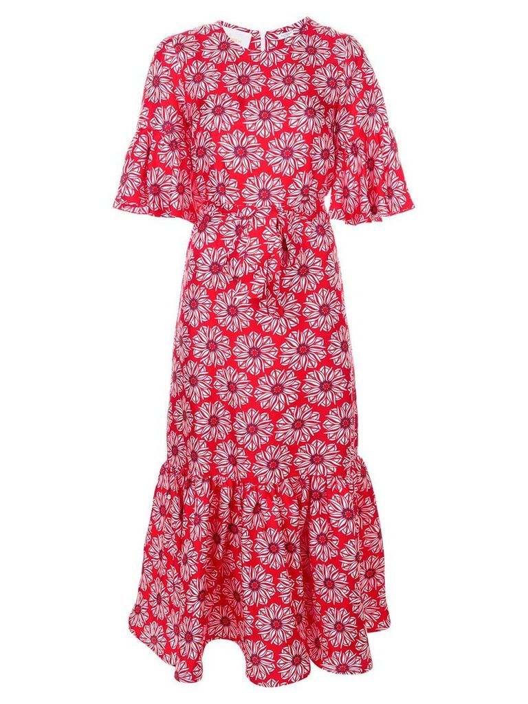 La Doublej Curly Swing patterned dress - Red