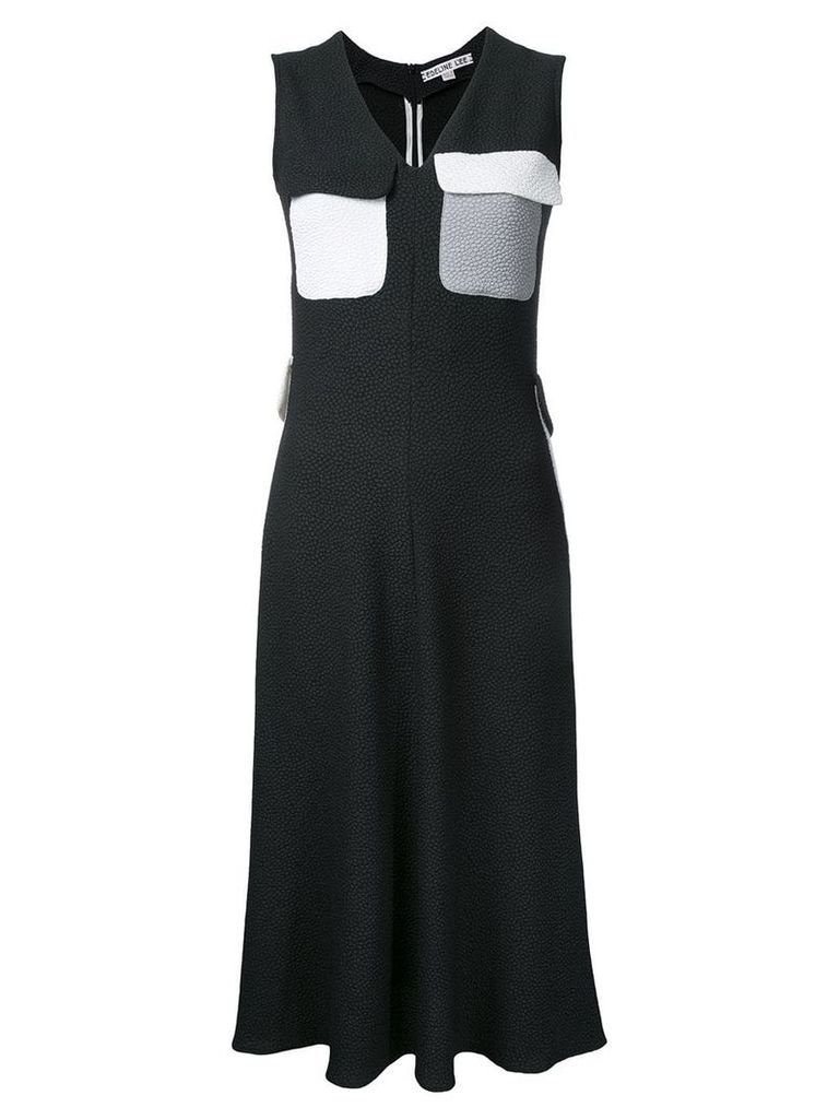 Edeline Lee Ocean Park v-neck dress - Black