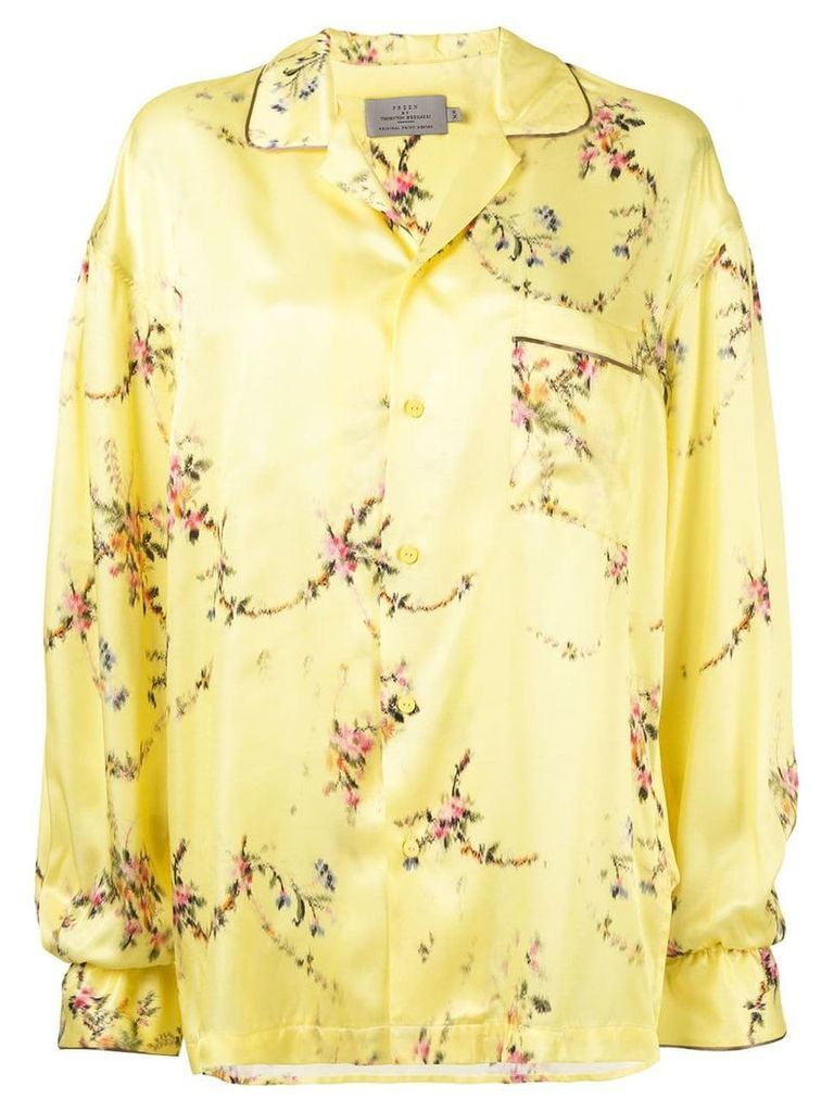 Preen By Thornton Bregazzi floral print shirt - Yellow