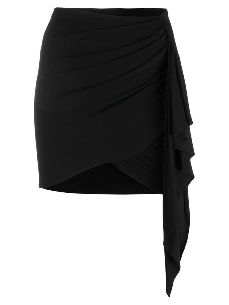 Alexandre Vauthier asymmetric drape skirt - Black