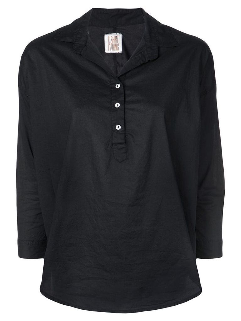 A Shirt Thing classic tunic blouse - Black