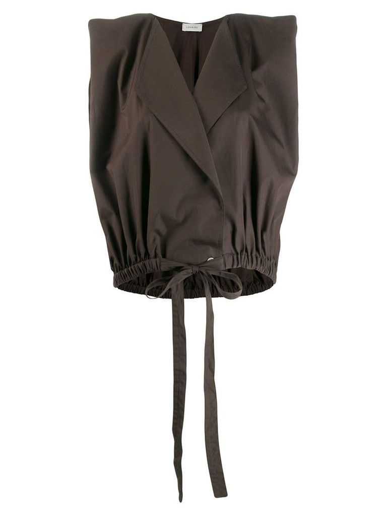 Lemaire sleeveless blazer jacket - Brown