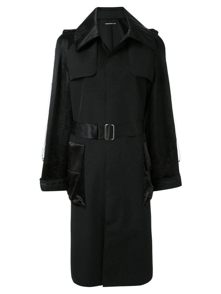 Undercover belted trench coat - Black