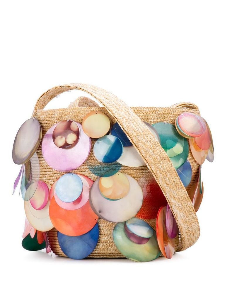 Rosie Assoulin watercolor disk shoulder bag - Multicolour