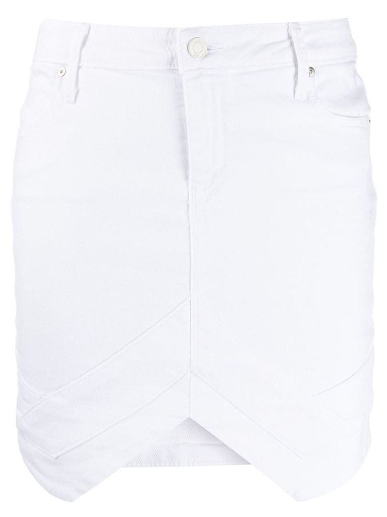 RtA asymmetric hem skirt - White