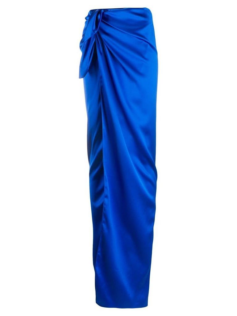 Balenciaga tie-waist wrap skirt - Blue