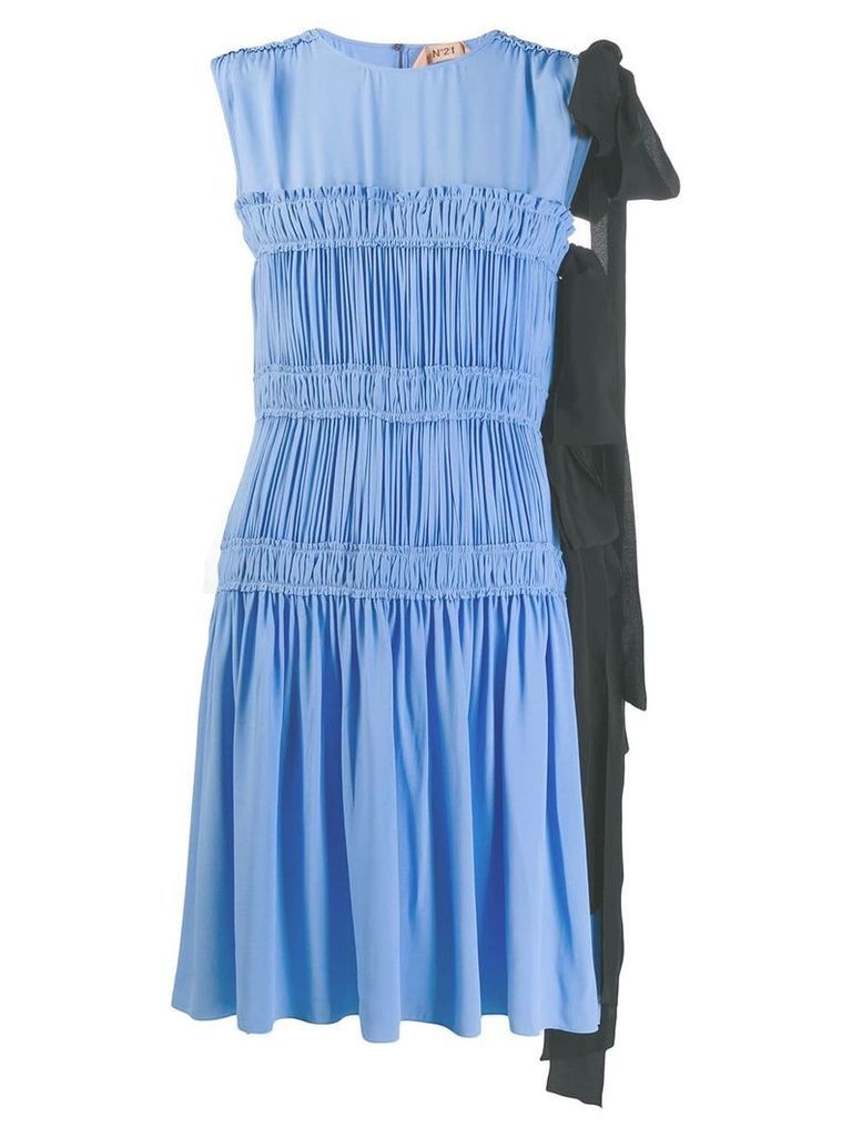 Nº21 micro pleated mini dress - Blue