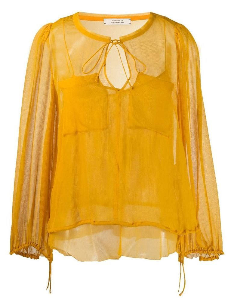 Dorothee Schumacher patch pocket blouse - Yellow