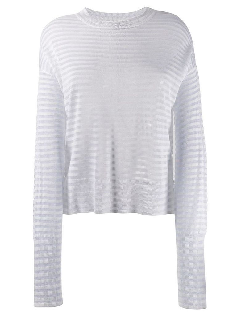 RtA striped sweater - White
