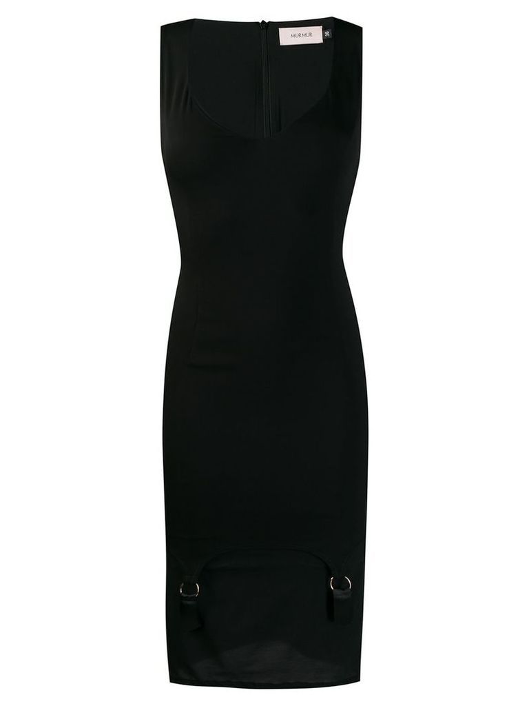 Murmur mini fitted dress - Black