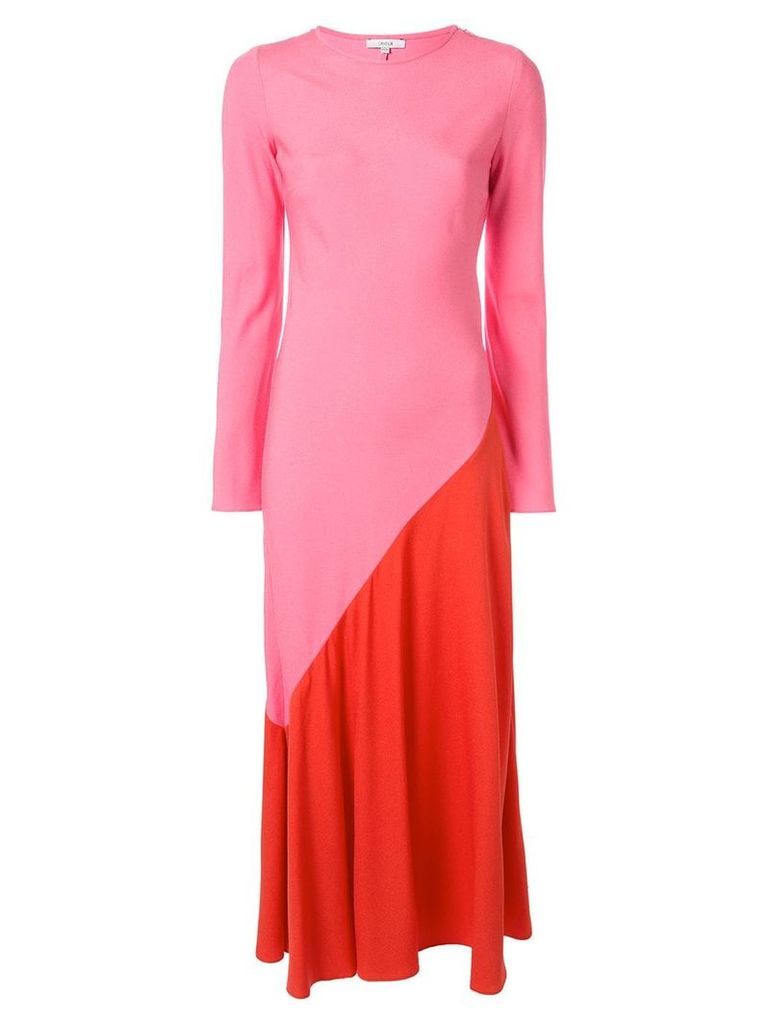 Layeur colour block maxi dress - PINK