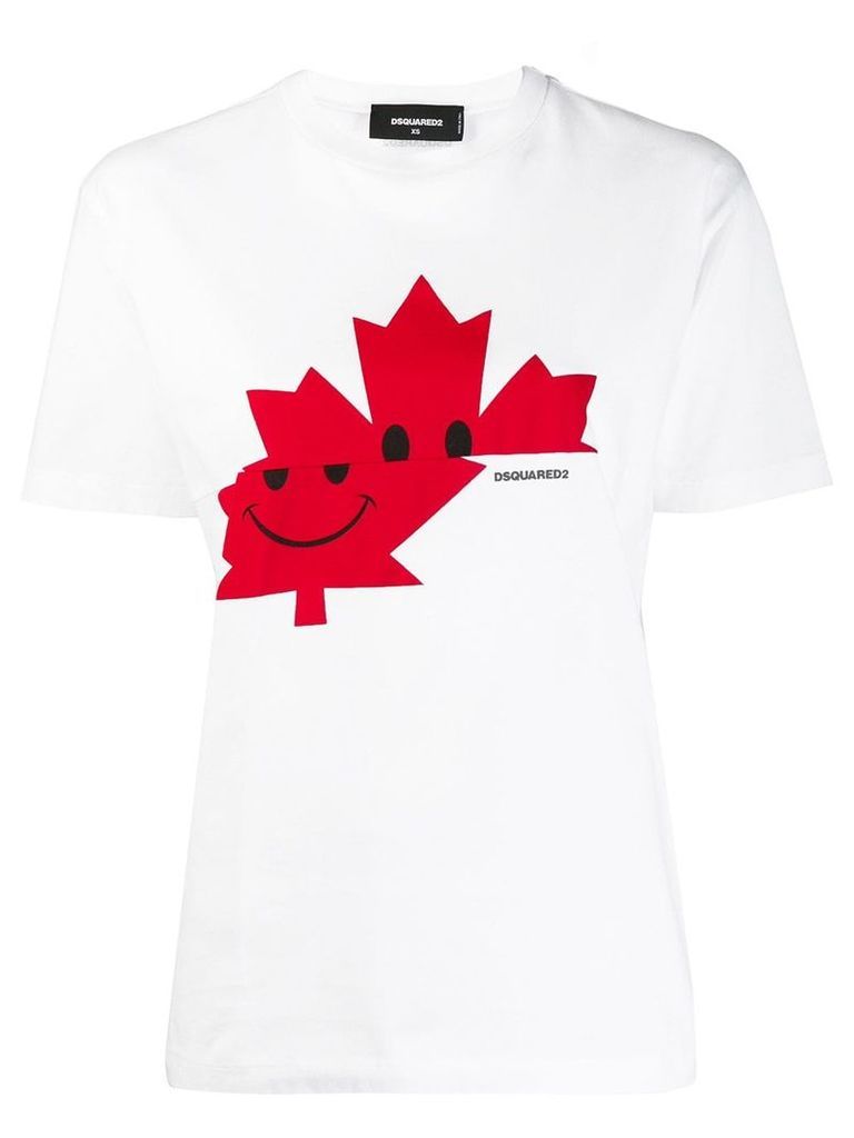 Dsquared2 Canadian leaf T-shirt - White
