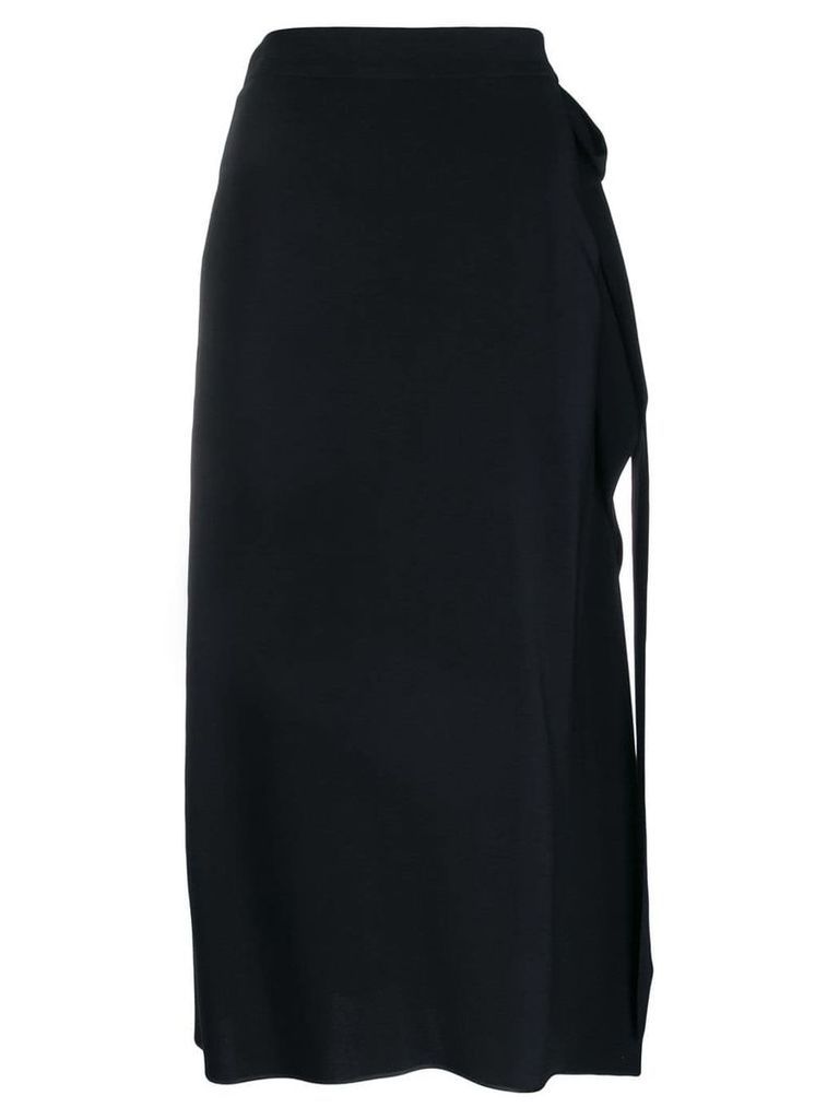 Rochas straight midi skirt - Black