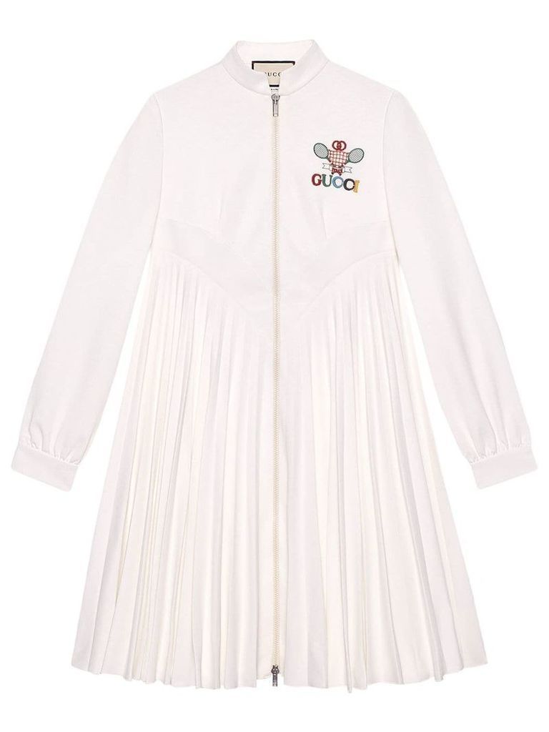 Gucci Gucci Tennis embroidered dress - White