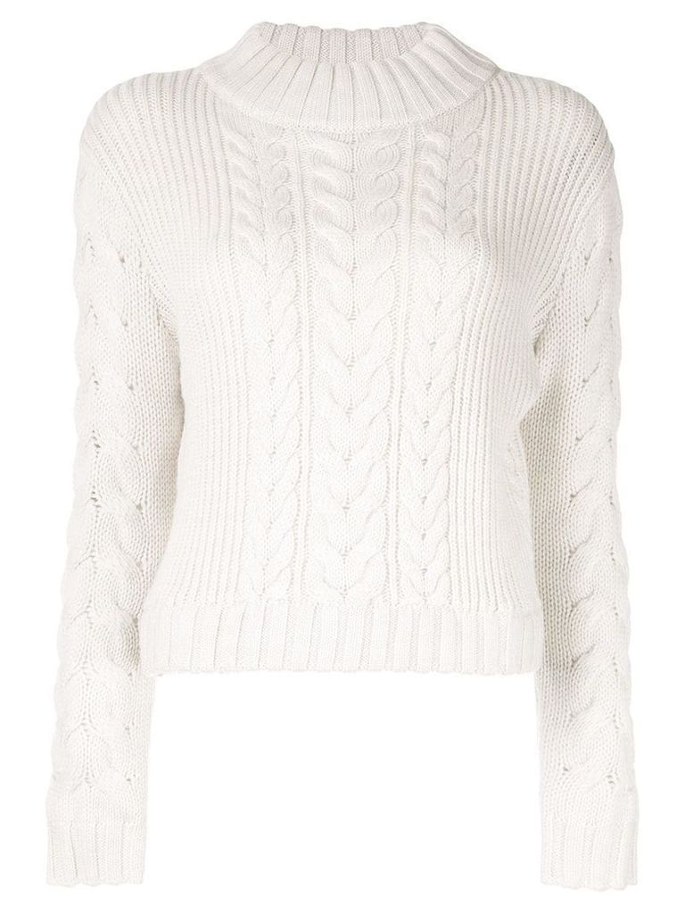 Sir. Iona cable knit jumper - White